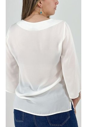 Blusa Para Mujer Manga 3/4 Rojo Marca L&H