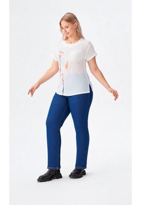 Blusa Para Mujer Manga Corta Coral Marca L&H Ref. 4R412126