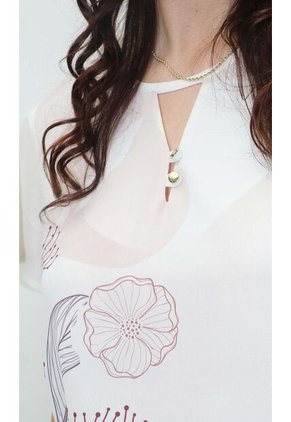 Blusa Para Mujer Manga Corta Morado Marca L&H