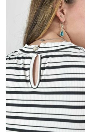 Camiseta Para Mujer Manga Sisa Negro Marca L&H