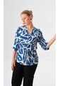 Blusa Para Mujer Manga Larga Azul Marca L&H Ref. 5P412243 de L&H