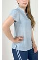 Blusa Para Mujer Manga Corta Azul Marca L&H de L&H