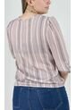 Blusa Para Mujer Manga 3/4 Lila Marca L&H de L&H