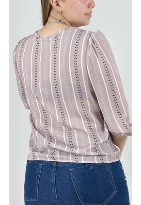 Blusa Para Mujer Manga 3/4 Lila Marca L&H