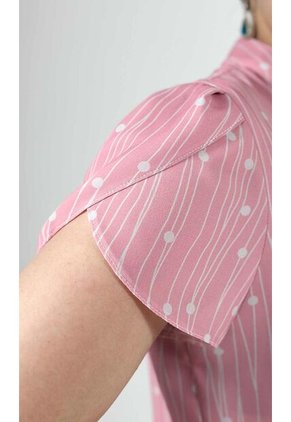 Blusa Para Mujer Manga Corta Rosado Marca L&H