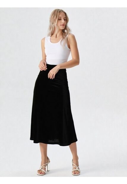 Falda Para Mujer Negro Marca L&H Ref. 5P414013