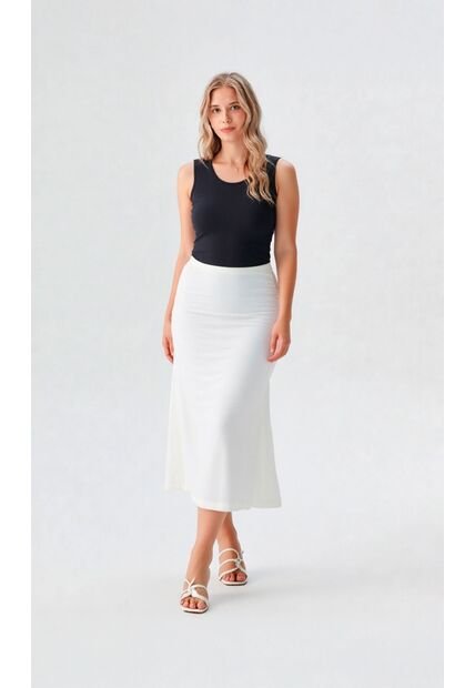 Falda Para Mujer Blanco Marca L&H Ref. 5P414013