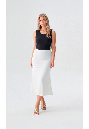 Falda Para Mujer Blanco Marca L&H Ref. 5P414013