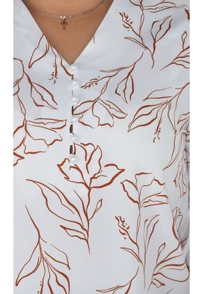 Blusa Para Mujer Manga 3/4 Taupe Marca L&H Ref. 5P412249