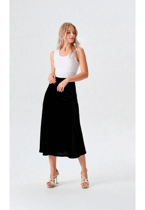 Falda Para Mujer Negro Marca L&H Ref. 5P414013