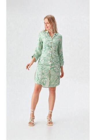 Bluson Para Mujer Manga 3/4 Verde Marca L&H L&H