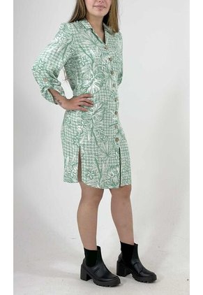 Bluson Para Mujer Manga 3/4 Verde Marca L&H