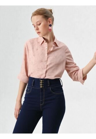 Blusa Para Mujer. Manga 3/4 Coral Marca L&H L&H