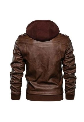 Chaqueta De Cuero Café KINGO L