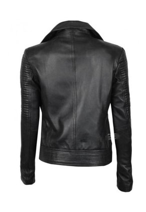 Chaqueta De Cuero Negro La Chamarra-Asima