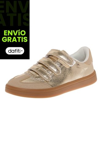 Zapatos Casuales Melrose Para Mujer Dorado La Gear 210431 LA GEAR