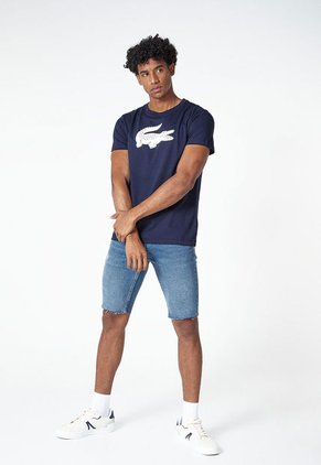 Camiseta Azul Navy-Blanco Lacoste