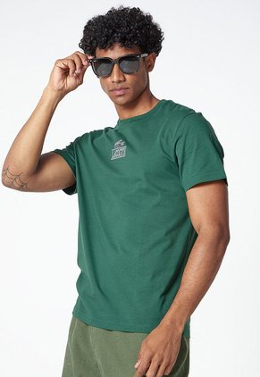 Camiseta Verde-Blanco Lacoste