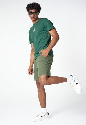 Camiseta Verde-Blanco Lacoste