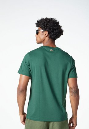 Camiseta Verde-Blanco Lacoste