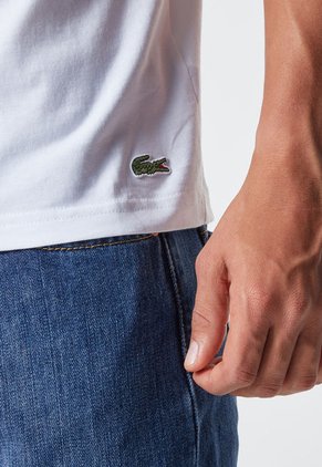 Camiseta Blanco-Verde-Negro Lacoste