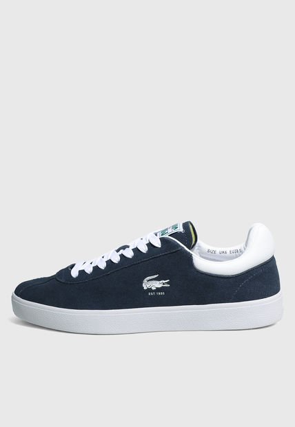 Tenis Lifestyle Azul Navy-Blanco-Verde Lacoste Baseshot