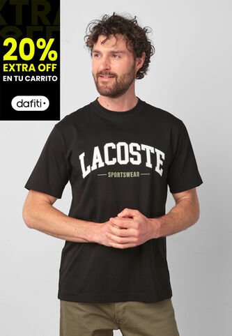 Camiseta LACOSTE Negro Lacoste