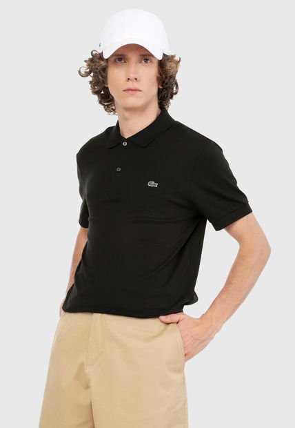 Polo cheap lacoste negra