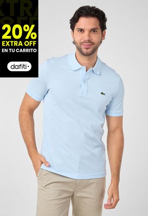 Polo Celeste Claro LACOSTE Original L.12.12