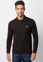 Polo Manga Larga LACOSTE Negro de Lacoste
