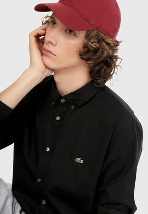 Camisa Negro Lacoste
