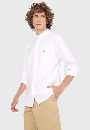 Camisa Blanco Lacoste