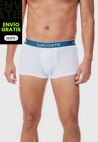 Bóxer x3 LACOSTE Blanco Lacoste
