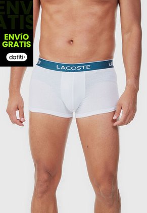 Bóxer x3 LACOSTE Blanco