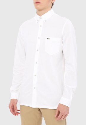 Camisa Blanco Lacoste
