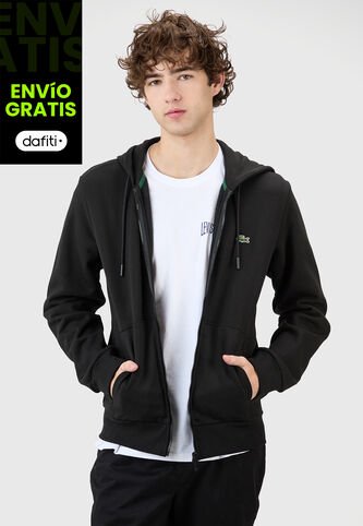 Hoodie LACOSTE Color Block Negro Lacoste