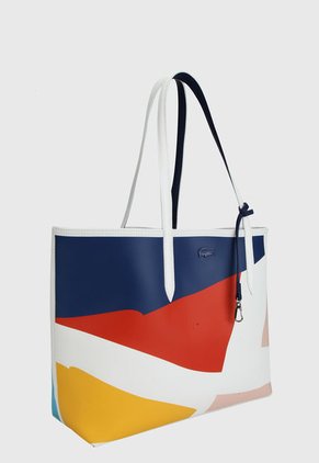 Bolso Blanco-Multicolor Lacoste Tote Anna