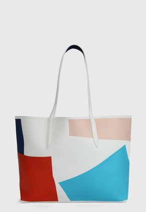Bolso Blanco-Multicolor Lacoste Tote Anna