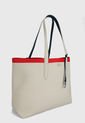 Bolso Doble Faz Beige-Rojo-Azul Lacoste Tote Bag de Lacoste