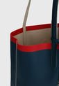 Bolso Doble Faz Beige-Rojo-Azul Lacoste Tote Bag de Lacoste