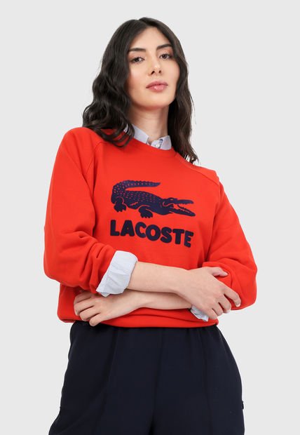 Buzo Rojo-Azul Navy Lacoste