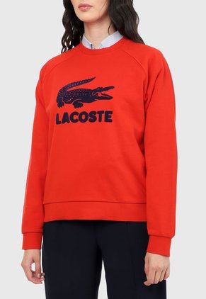 Buzo Rojo-Azul Navy Lacoste