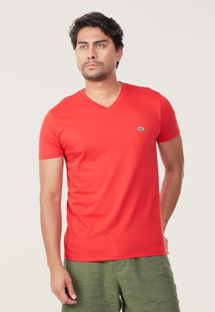 Camiseta Rojo Lacoste