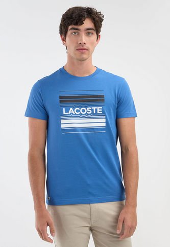 Camiseta Azul-Blanco-Negro LACOSTE Lacoste