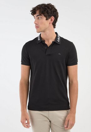 Polo Negro-Blanco LACOSTE Movement