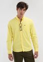 Camisa LACOSTE Oxford Amarillo de Lacoste