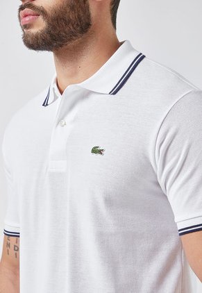 Polo Blanco-Azul Navy-Verde Lacoste