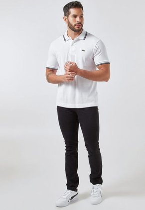 Polo Blanco-Azul Navy-Verde Lacoste