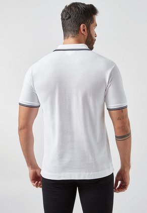 Polo Blanco-Azul Navy-Verde Lacoste