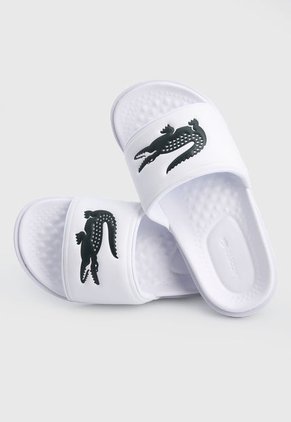 Playera Blanco-Negro Lacoste